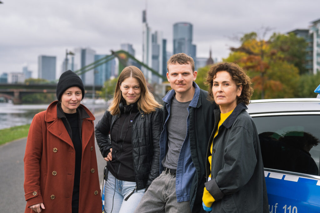 Frankfurter Files neu neuer ZDF Krimi Samstagabend Olga Film Marie-Lou Sellem, Johannes Hegemann, Produzentin Ulli Weber, Lena Kraeber